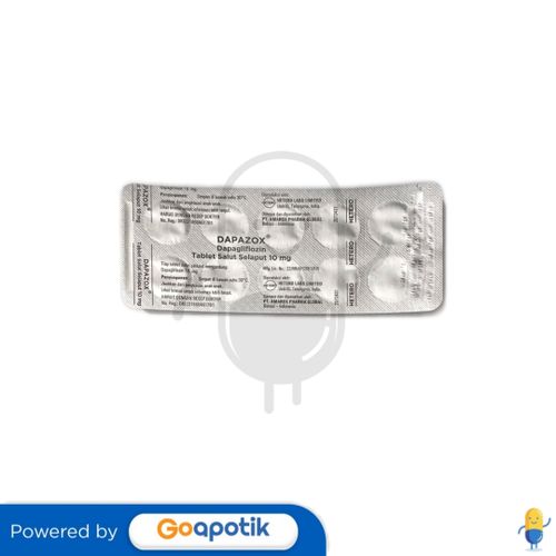 DAPAZOX 10 MG STRIP 10 TABLET
