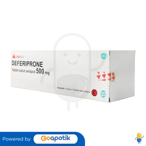 DEFERIPRONE OGB DEXA MEDICA 500 MG BOX 100 TABLET