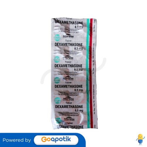 DEXAMETHASON KIMIA FARMA 0.5 MG STRIP 10 TABLET