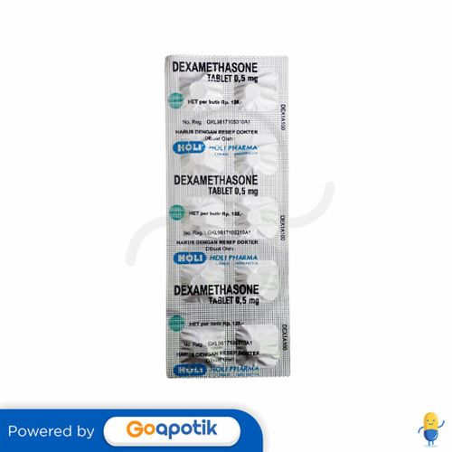 DEXAMETHASONE HOLI 0.5 MG STRIP 10 TABLET