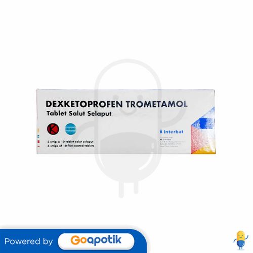 DEXKETOPROFEN TROMETAMOL INTERBAT 25 MG BOX 50 TABLET