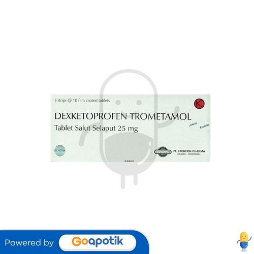 DEXKETOPROFEN TROMETAMOL ETERCON 25 MG BOX 50 TABLET