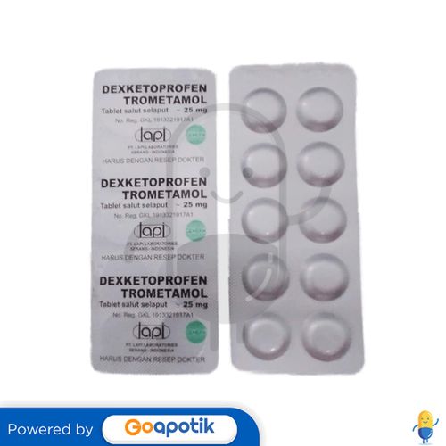 DEXKETOPROFEN TROMETAMOL LAPI 25 MG STRIP 10 TABLET