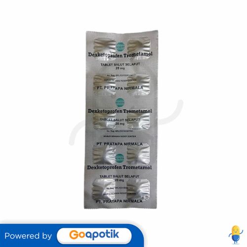 DEXKETOPROFEN TROMETAMOL PRATAPA 25 MG TABLET