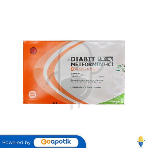 DIABIT 500 MG BOX 200 TABLET