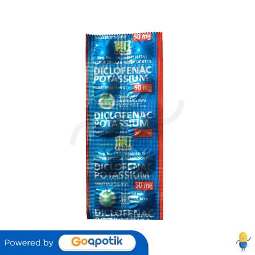 DICLOFENAC POTASSIUM HEXPHARM 50 MG STRIP 10 TABLET