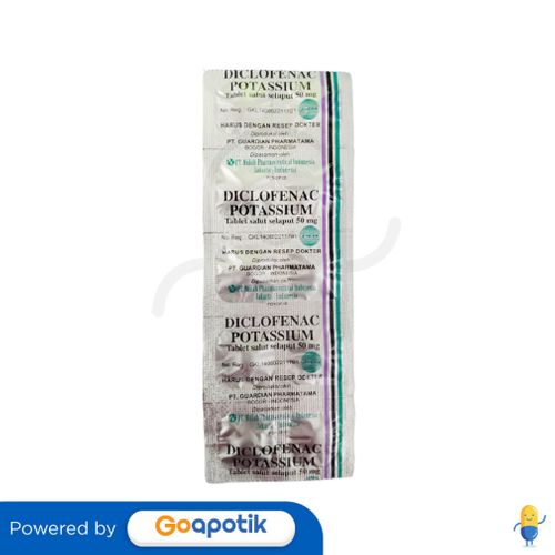 DICLOFENAC POTASSIUM NULAB 50 MG STRIP 10 TABLET