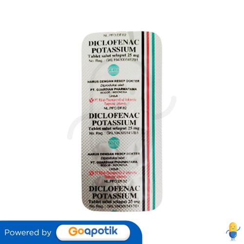 DICLOFENAC POTASSIUM NULAB 25 MG TABLET