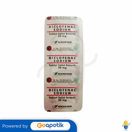 DICLOFENAC SODIUM BERNOFARM 50 MG STRIP 10 TABLET