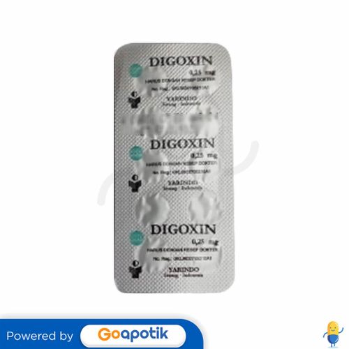 DIGOXIN YARINDO 0.25 MG TABLET