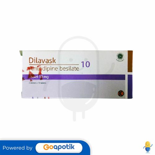 DILAVASK 10 MG BOX 50 TABLET