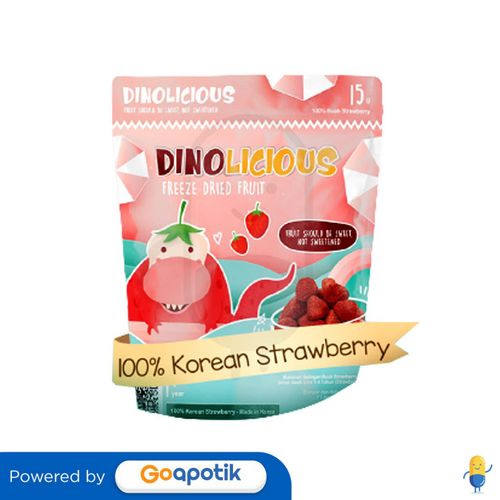 DINOLICIOUS STRAWBERRY CHIP PACK 15 GRAM