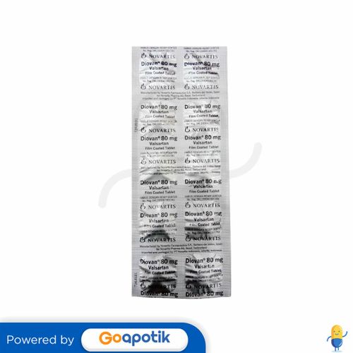 DIOVAN 80 MG STRIP 10 TABLET