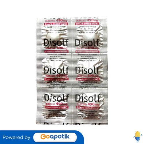 DISOLF 490 MG STRIP 6 TABLET