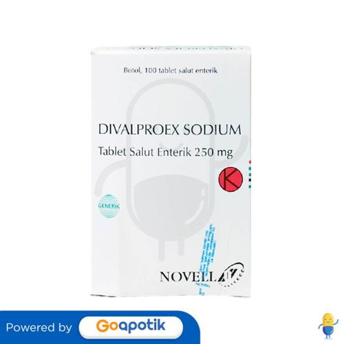 DIVALPROEX SODIUM NOVELL 250 MG BOTOL 100 TABLET