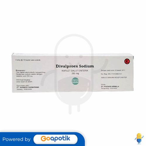 DIVALPROEX SODIUM PRATAPA 250 MG BOX 30 KAPLET