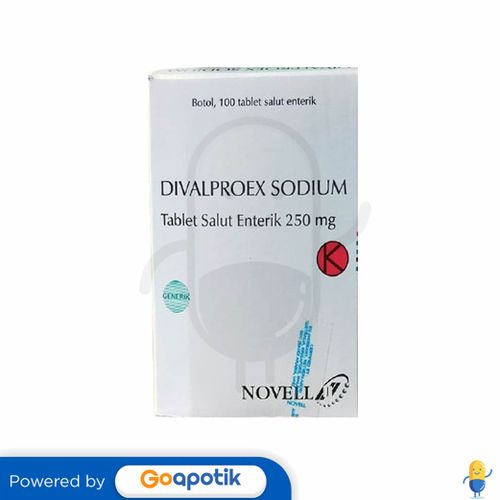 DIVALPROEX SODIUM NOVELL 250 MG TABLET