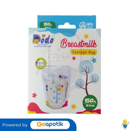 DODO BREAST MILK STORAGE BAG 150 ML BOX 30 BAGS