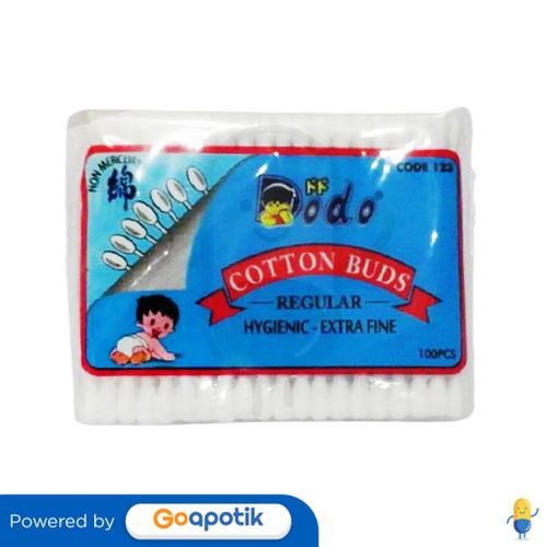 DODO COTTON BUD REGULER EXTRA FINE NO.123 PACK 100 PCS