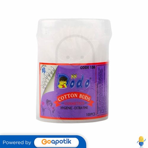 DODO COTTON BUDS COSMETICS POT 100 PCS