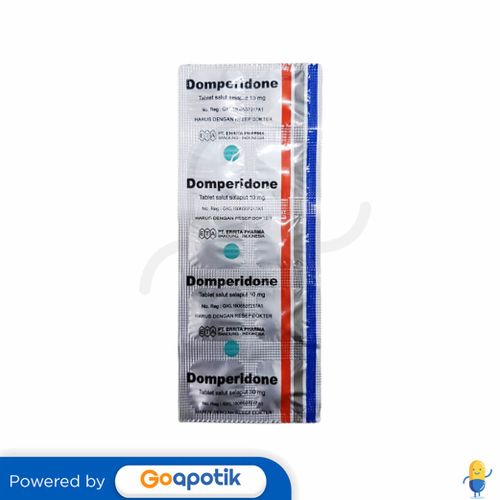 DOMPERIDONE ERRITA 10 MG STRIP 10 TABLET