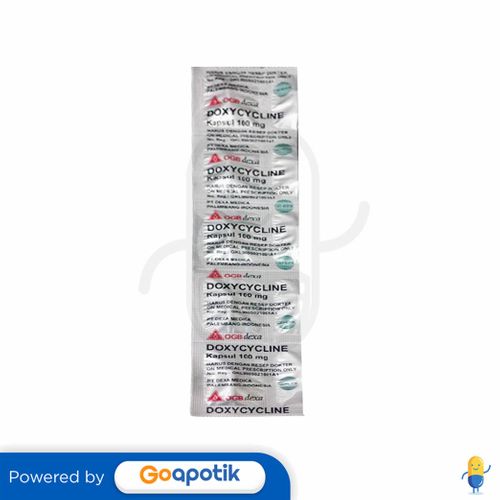 DOXYCYCLINE HYCLATE OGB DEXA MEDICA 100 MG STRIP 10 KAPSUL