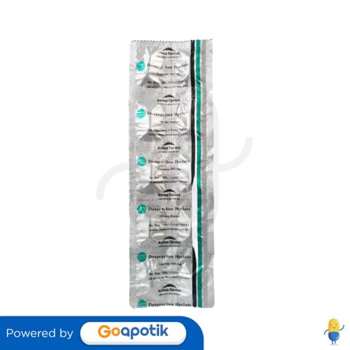 DOXYCYCLINE HYCLATE KIMIA FARMA 100 MG KAPSUL