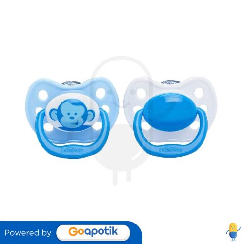 DR. BROWN'S PACIFIER WITH HANDLE USIA 0-6 BULAN MONKEY