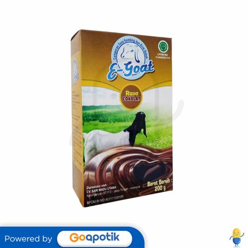 E-GOAT SUSU KAMBING BUBUK RASA COKELAT BOX 200 GRAM