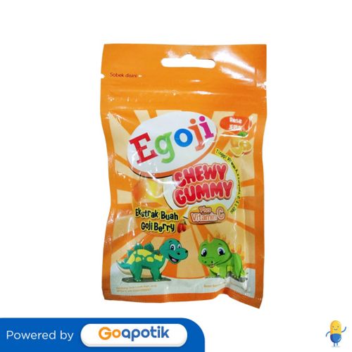 EGOJI CHEWY GUMMY RASA JERUK 20 GRAM SACHET