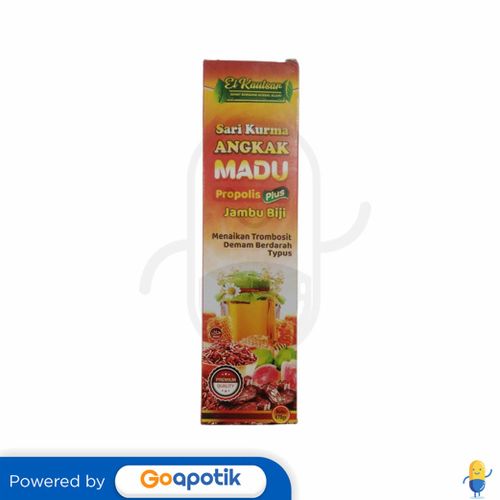 EL KAUTSAR SARI KURMA ANGKAK MADU PROPOLIS PLUS JAMBU BIJI 470 GRAM BOTOL
