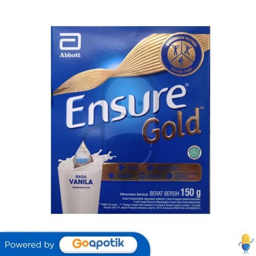ENSURE GOLD RASA VANILA 150 GRAM BOX