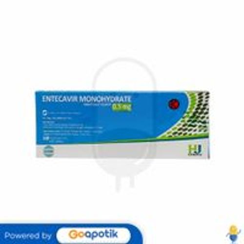 ENTECAVIR MONOHYDRATE HEXPHARM 0.5 MG BOX 30 TABLET