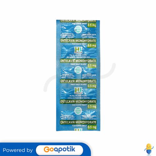 ENTECAVIR MONOHYDRATE HEXPHARM 0.5 MG TABLET