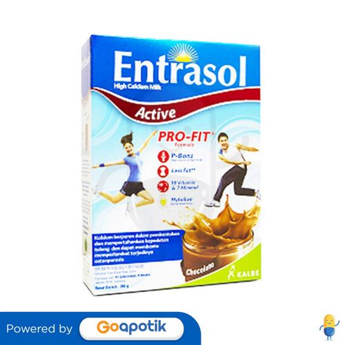 ENTRASOL ACTIVE SUSU RASA COKLAT BOX 360 GRAM