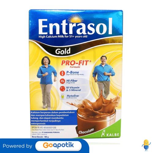 ENTRASOL GOLD RASA COKLAT BOX 185 GRAM