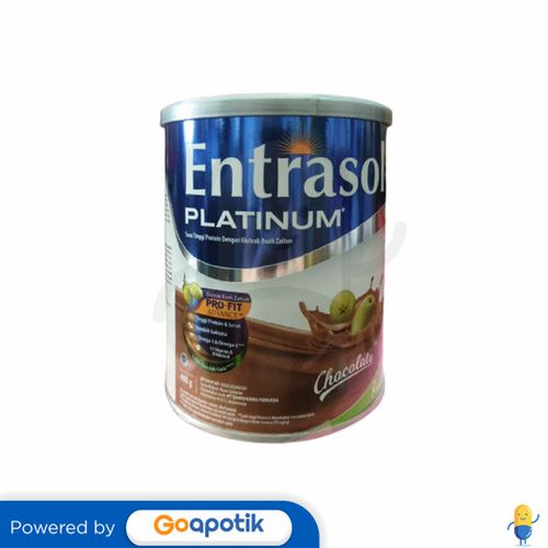 ENTRASOL PLATINUM RASA COKELAT 400 GRAM KALENG