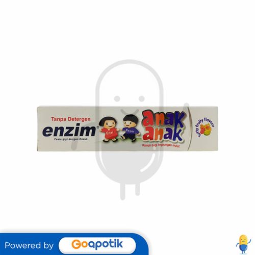 ENZIM PASTA GIGI ANAK RASA TUTTY FRUITY 63 GRAM TUBE