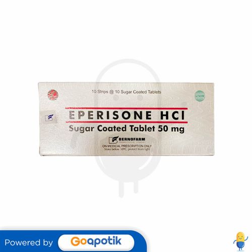 EPERISONE HYDROCHLORIDE BERNOFARM 50 MG BOX 100 TABLET