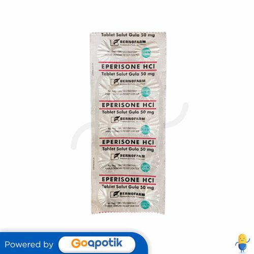 EPERISONE HYDROCHLORIDE BERNOFARM 50 MG STRIP 10 TABLET