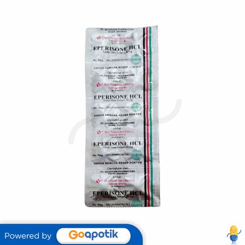 EPERISONE HYDROCHLORIDE NULAB 50 MG STRIP 10 TABLET