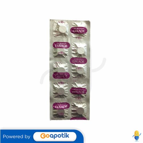 Erkade Strip 10 Tablet Kegunaan Efek Samping Dosis Dan Aturan Pakai