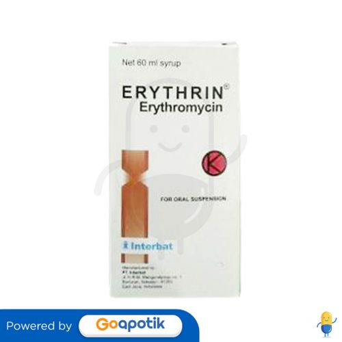 ERYTHRIN 200 MG/5 ML DRY SYRUP 60 ML