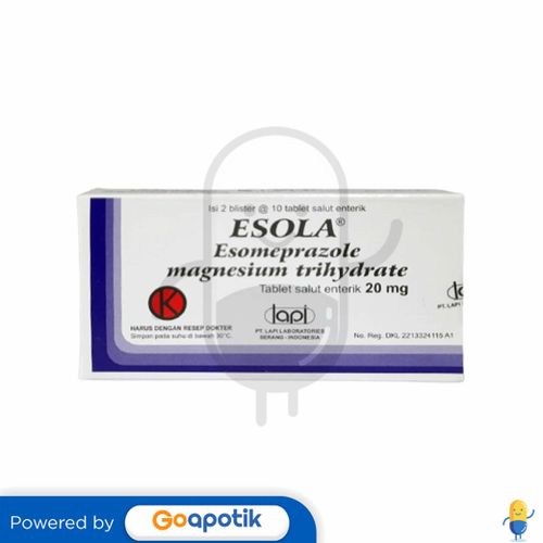 ESOLA 20 MG BOX 20 TABLET