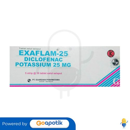 EXAFLAM 25 MG BOX 50 TABLET