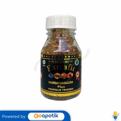 EXTRAFIT HABBATUSSAUDA PLUS PROPOLIS TRIGONA BOTOL 100 KAPSUL