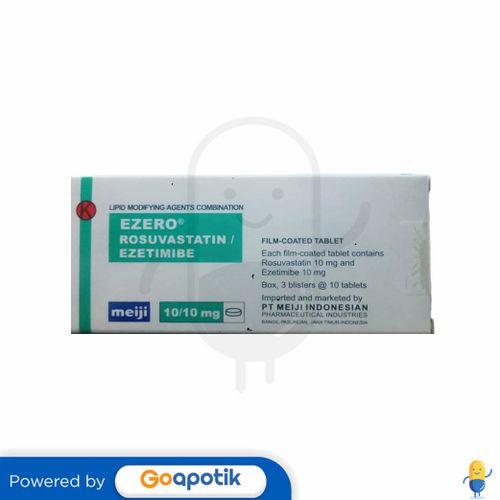 EZERO 10/10 MG BOX 30 TABLET - Kegunaan, Efek Samping, Dosis dan Aturan ...