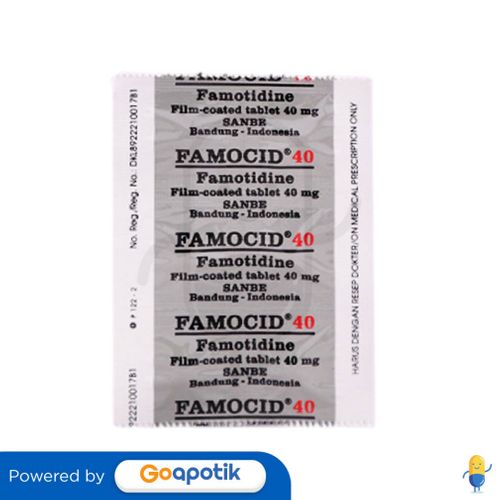 FAMOCID 40 MG STRIP 6 TABLET