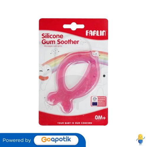 FARLIN SOOTHER / TEETHER SILICONE GUM PINK