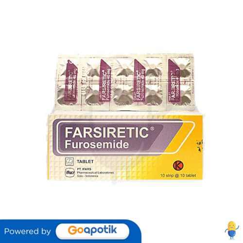 FARSIRETIC 40 MG STRIP 10 TABLET